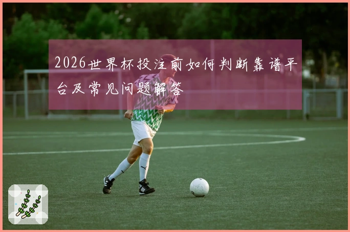 2026世界杯投注前如何判断靠谱平台及常见问题解答